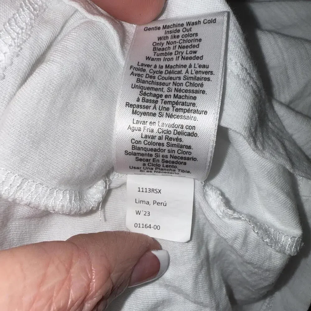 Anthropologie Nation LTD Puff Sleeve Quiet Luxury Minimalist Cotton Blouse Small - Picture 4 of 14